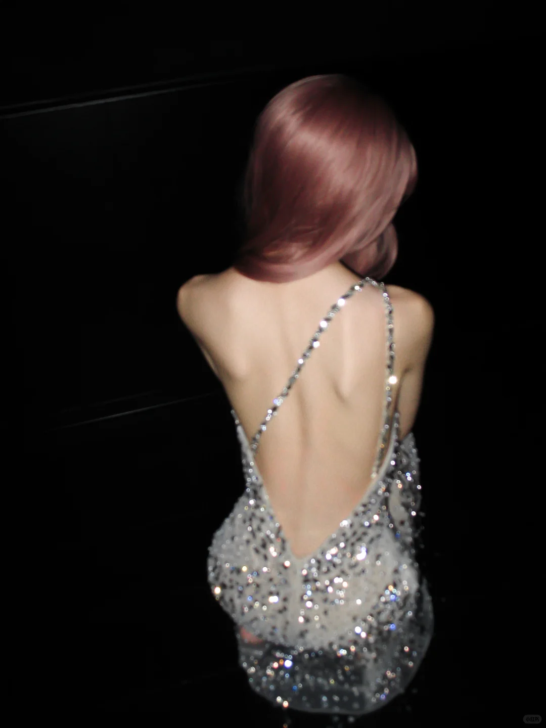 Shiny Sheath One Shoulder Rhinestone Tulle Long Prom Dress SH5553
