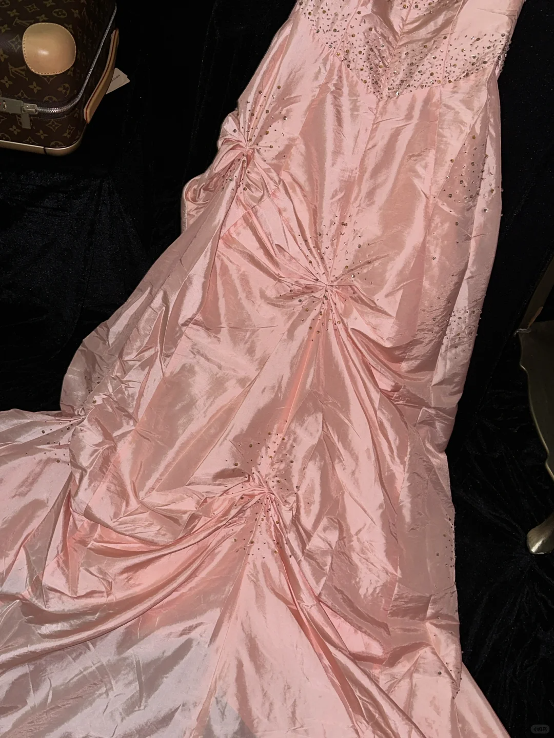 Pink Princess A Line Sweetheart Neck Beaded Satin Long Prom Dress Wedding Guest Dress SH4537