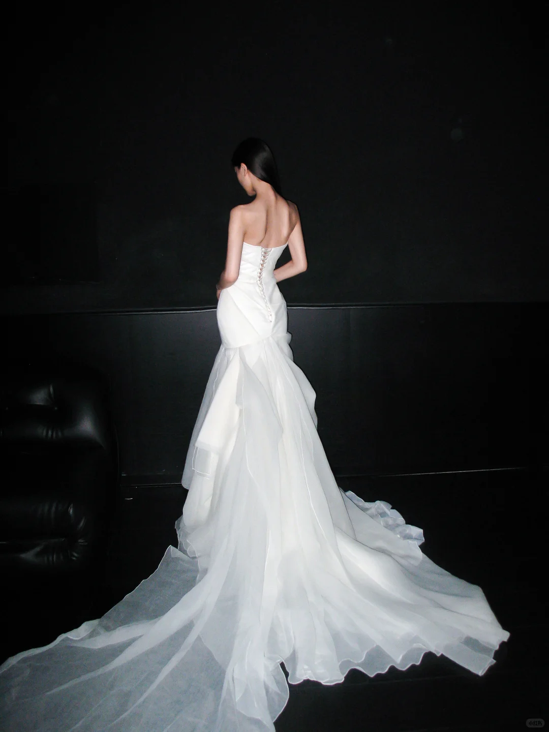 Unique Mermaid Sweetheart Neck White Organza Long Wedding Dress SH6670