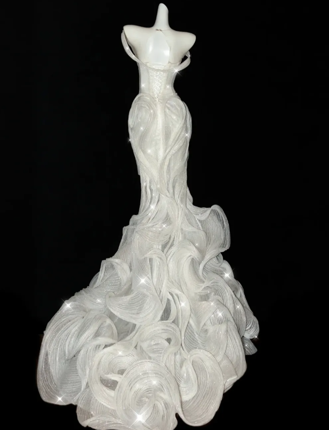 Stunning Mermaid Off the Shoulder Sequin Tulle Long Prom Dress Graduation Prom Dress SH2490