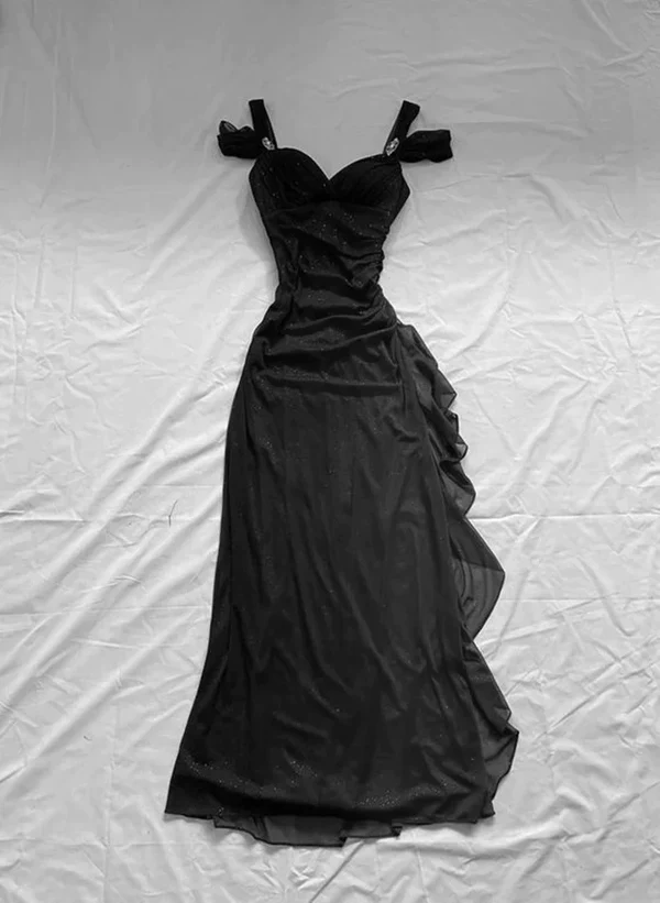 Sexy A Line Straps Ombre Grape Purple Chiffon Long Prom Dress SH1155