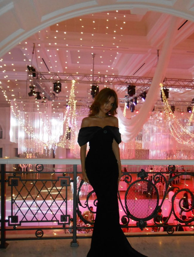 Sexy Black Mermaid Off the Shoulder Velvet Satin Long Prom Dress Formal Dress SH3873