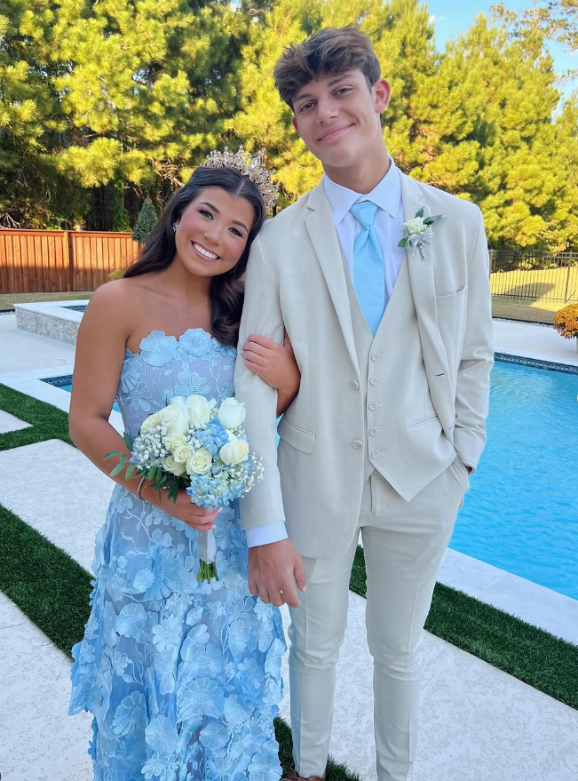 Pretty Light Blue Applique Formal Prom Dresses SH867