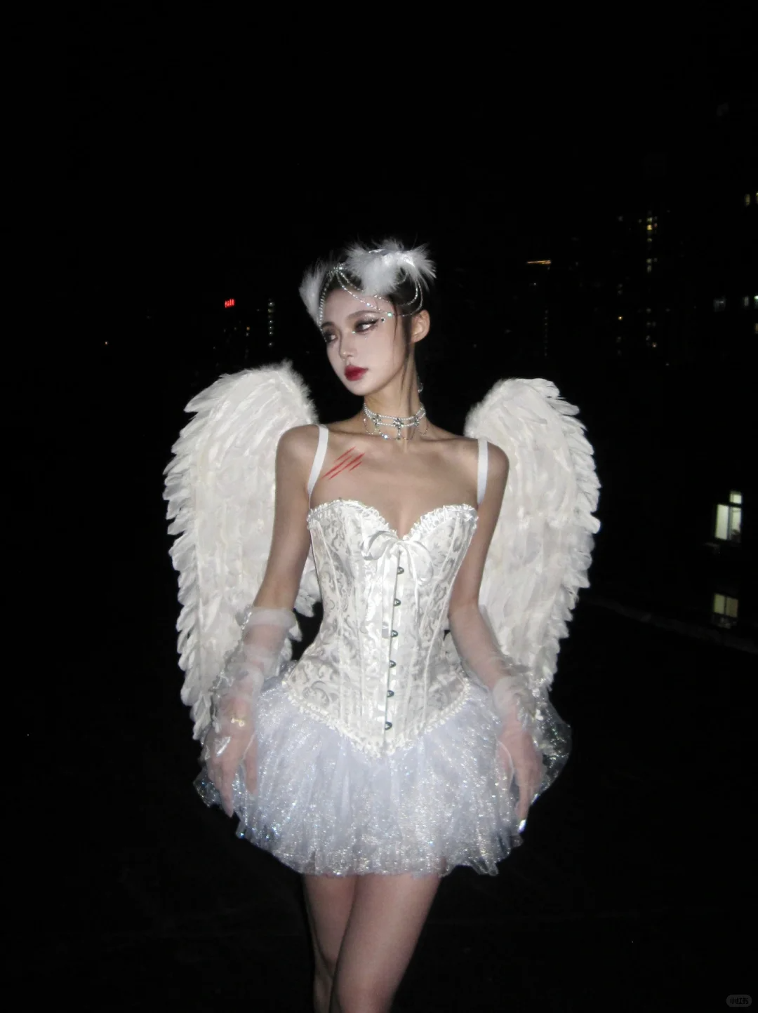Cute White A Line Sweetheart Neck Satin Tulle Short Homecoming Dress Birthday Dress SH3641