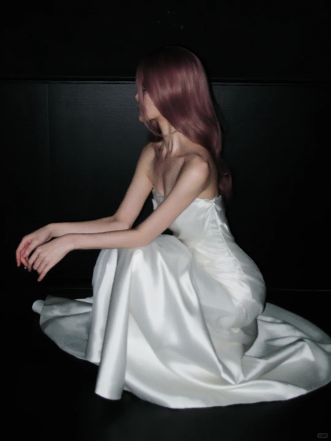 Elegant Mermaid Sweetheart Neck White Lace Satin Long Prom Dress Wedding Dress SH4967