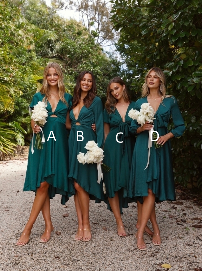 elegant short bridesmaid dresses Short Pink Bridesmaid Dresses Mixed Style