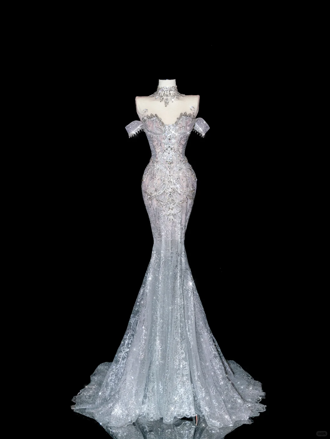 White Elegant Mermaid Off the Shoulder Beaded Lace Long Prom Dress Par shinydress White Elegant Mermaid Off the Shoulder Beaded Lace Long Prom Dress Par shinydress