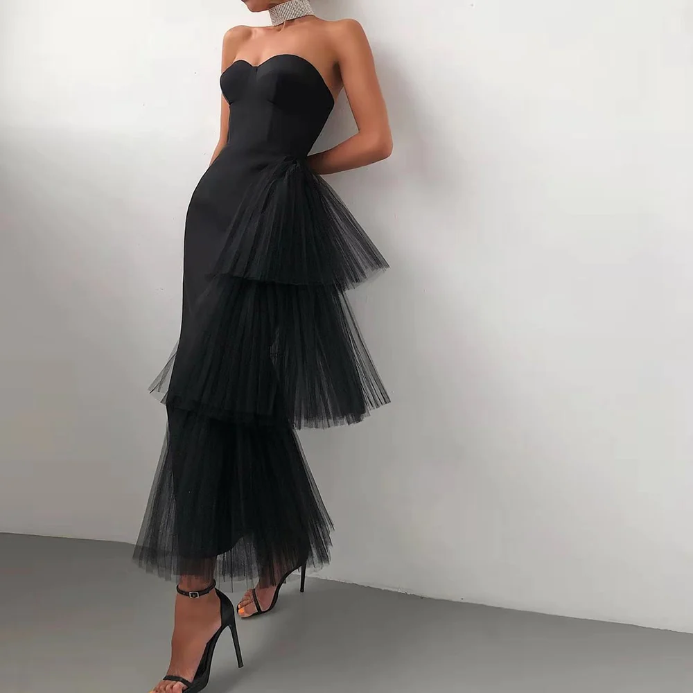 Sexy Sheath Strapless Evening Dress Elegant Homecoming Dress SH585