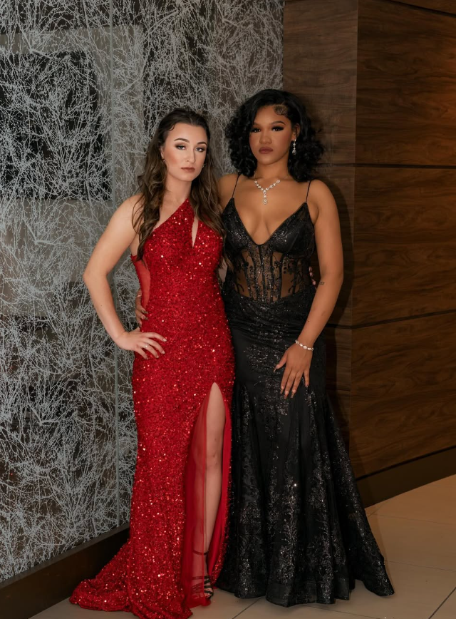 Sexy Mermaid Spaghetti Strap Black Sequin Tulle Long Prom Dress Graduation Prom Dress SH2465