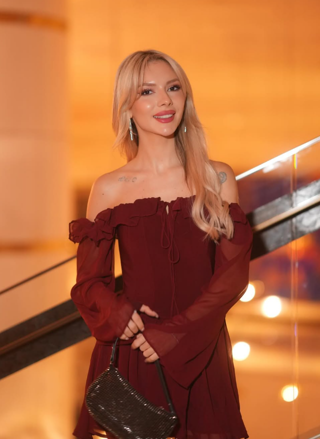 Burgundy A Line Long Sleeve Chiffon Short Homecoming Dress Cocktail Dress SH3591