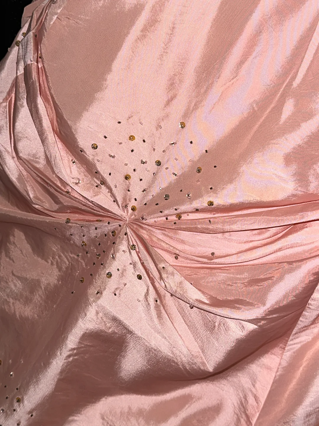 Pink Princess A Line Sweetheart Neck Beaded Satin Long Prom Dress Wedding Guest Dress SH4537