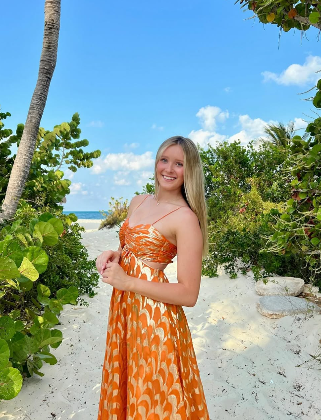 A-line Orange Prom Dress Fashion Party Evening Dress SH1211