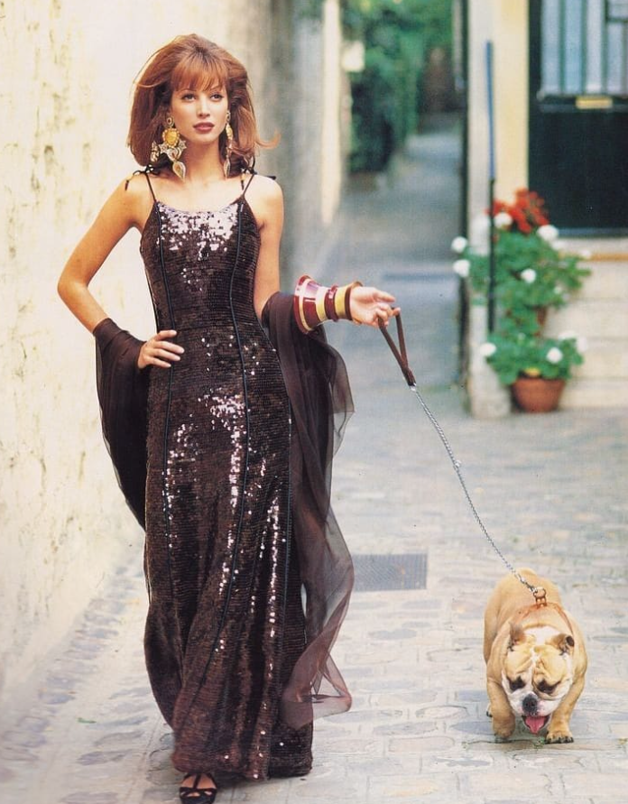 Vintage Sheath Spaghetti Strap Black Sequin Long Prom Dress Evening Dress SH2384