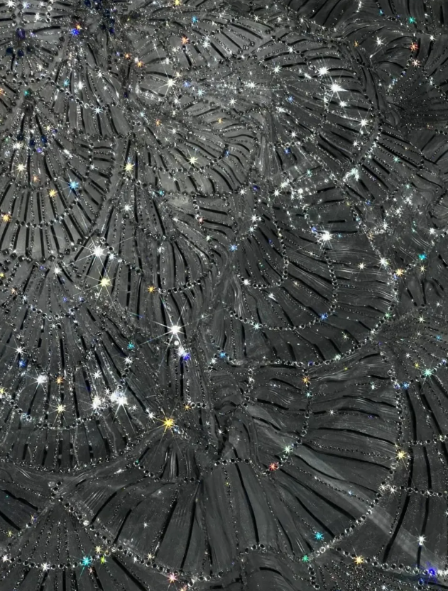 Silver Sequin Petal Shiny Ball Gown Strapless Tulle Long Sweep Prom Dress Evening Dress Party Dress SH3620