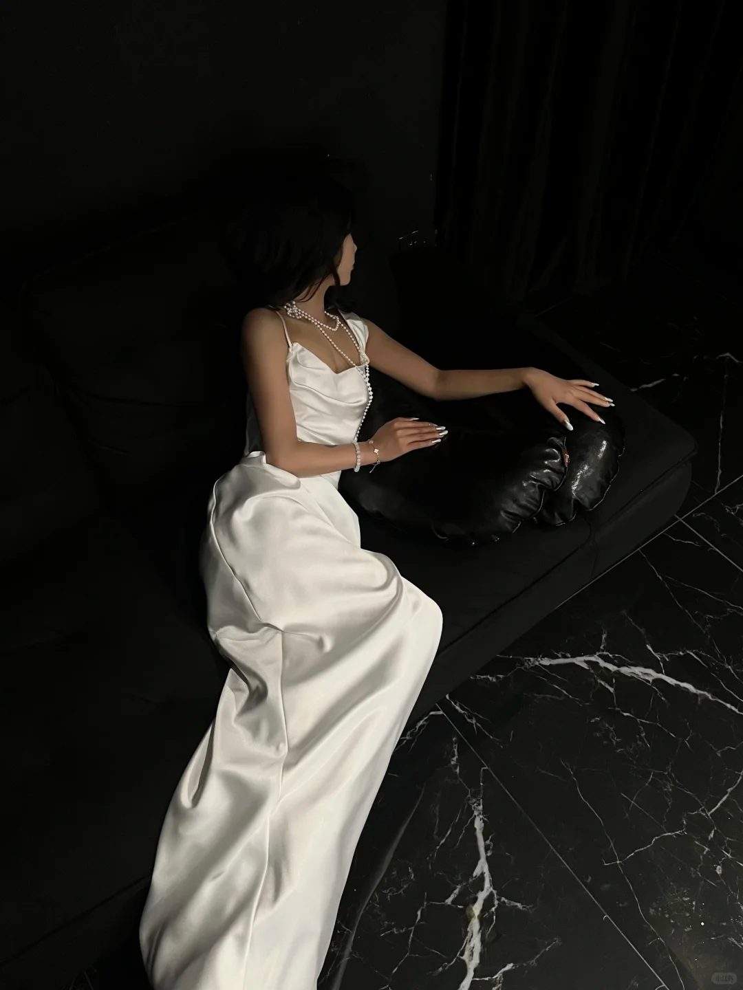 Elegant White Sheath Straps Satin Long Prom Dress Formal Gown Wedding Dress SH4187