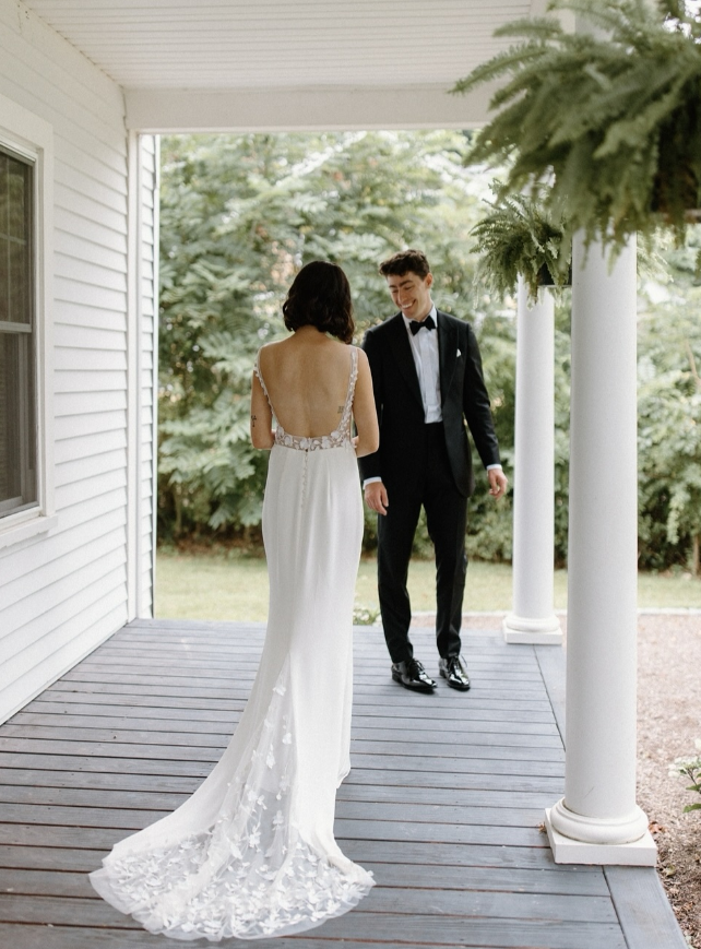 Elegant Sheath Round Neck White Satin Open Back Long Sweep Prom Dress Evening Dress SH4769