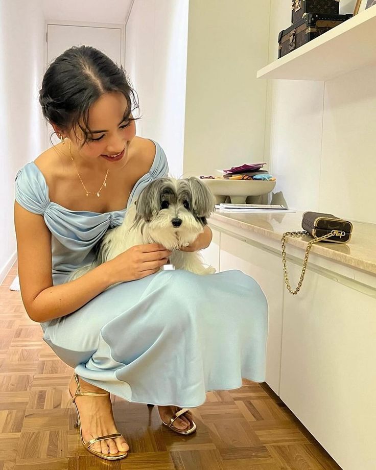 Gentle Sheath Straps Blue Satin Long Evening Dress Party Dresses SH2904