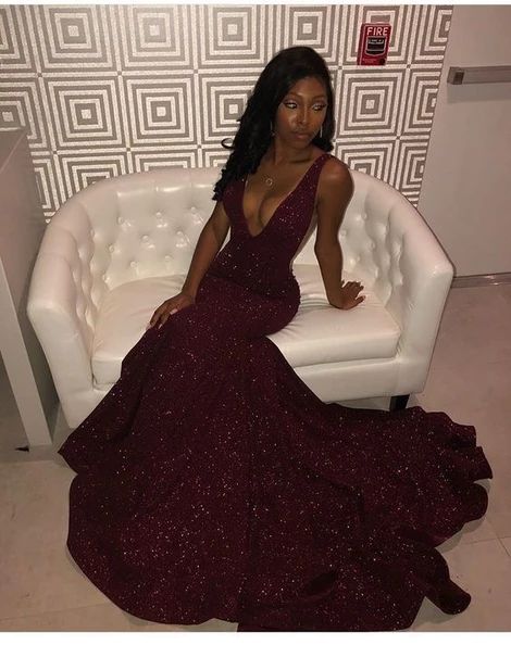 Black Girl Prom Dress, Mermaid Party Dress SA1529 Black Girl Prom Dress, Mermaid Party Dress SA1529