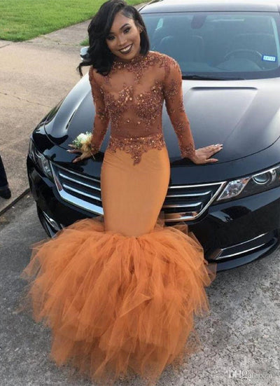 MODEST LACE APPLIQUES MERMAID LONG SLEEVES PROM DRESS SA72 shinydress MODEST LACE APPLIQUES MERMAID LONG SLEEVES PROM DRESS SA72 shinydress