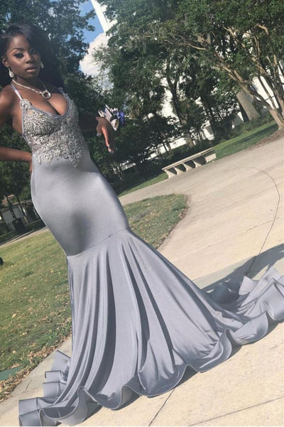 STRETCH SATIN V-NECK EVENING MAXI DRESS SLEEVELESS MERMAID PROM PARTY GOWNS AS03