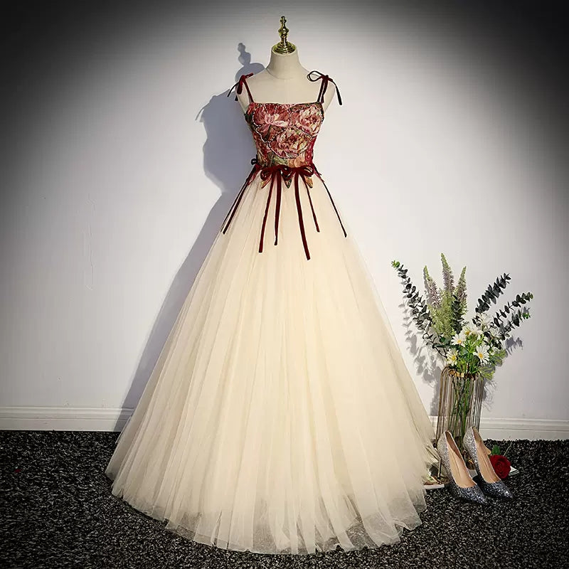 Princess Tulle Long Prom Dresses SH119