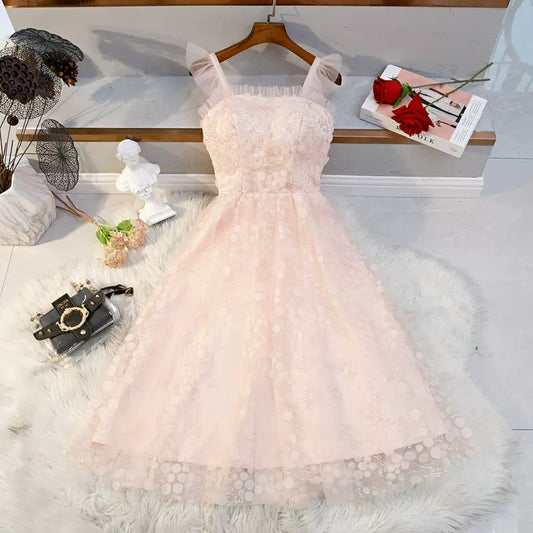 Princess Pink Short Homecoming Dresses SH135