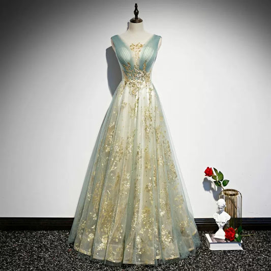 Princess Tulle Long Prom Dresses SH121