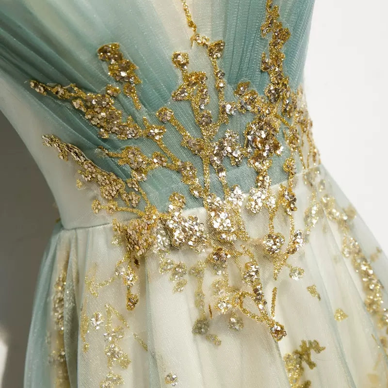 Princess Tulle Long Prom Dresses SH121