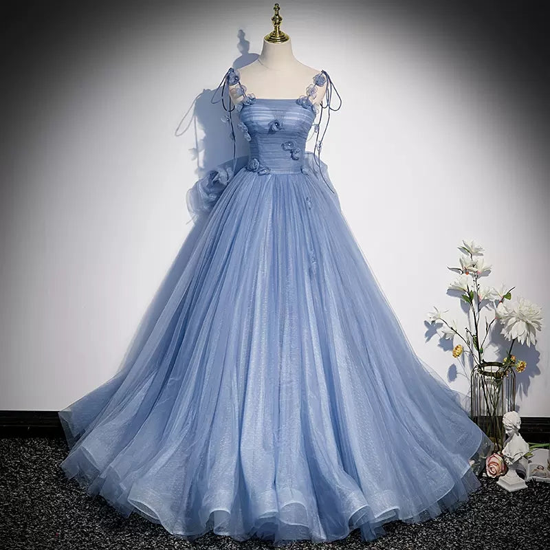 Ball Gown Blue Tulle Long Prom Dresses Sweet 16 Dress SH130 shinydress Ball Gown Blue Tulle Long Prom Dresses Sweet 16 Dress SH130 shinydress