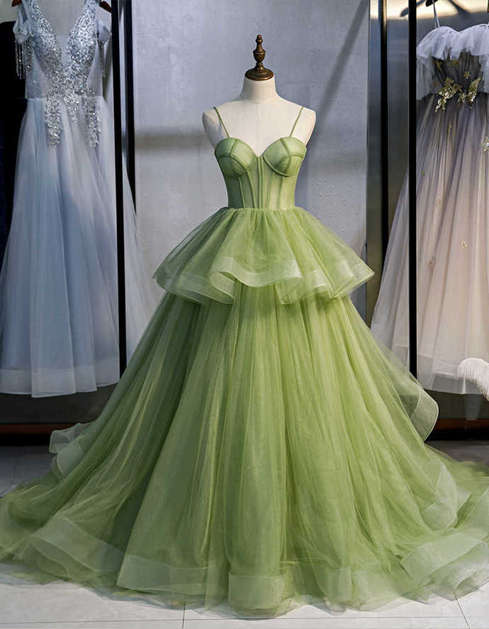 Ball Gown, Green Prom Dresses Vintage Prom Dress LP1237 Ball Gown, Green Prom Dresses Vintage Prom Dress LP1237