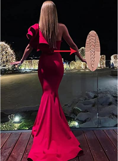 one shoulder mermaid long prom gown evening gown SA1474
