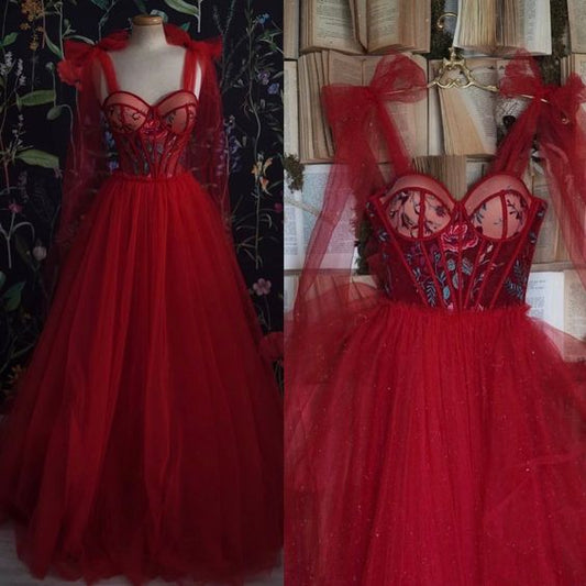 Simple Spaghetti Straps Long Prom Dresses SH308