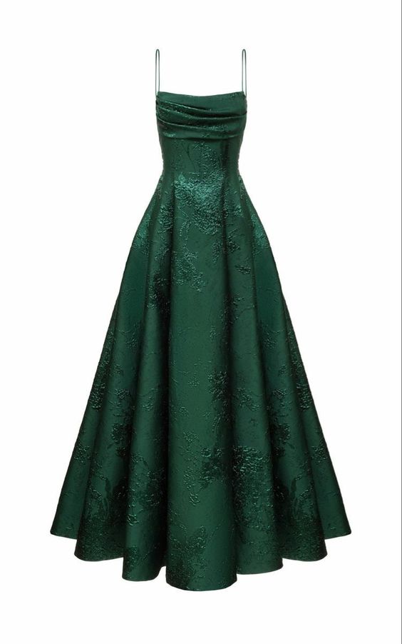 Long Spaghetti Straps A-line Green Prom Dresses, Long Prom Dresses SH3 shinydress Long Spaghetti Straps A-line Green Prom Dresses, Long Prom Dresses SH3 shinydress