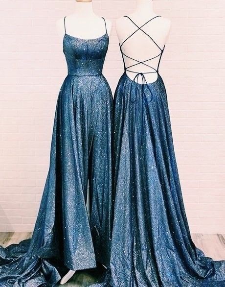 Sequins long prom dress evening dress SH416