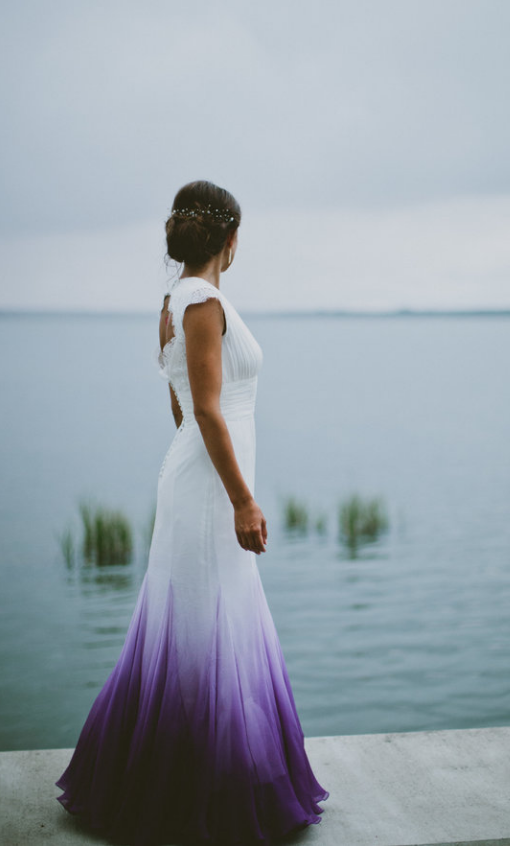 green ombre wedding dress Green Dyed Wedding Dresses Renegade Bridal & Dye Lab