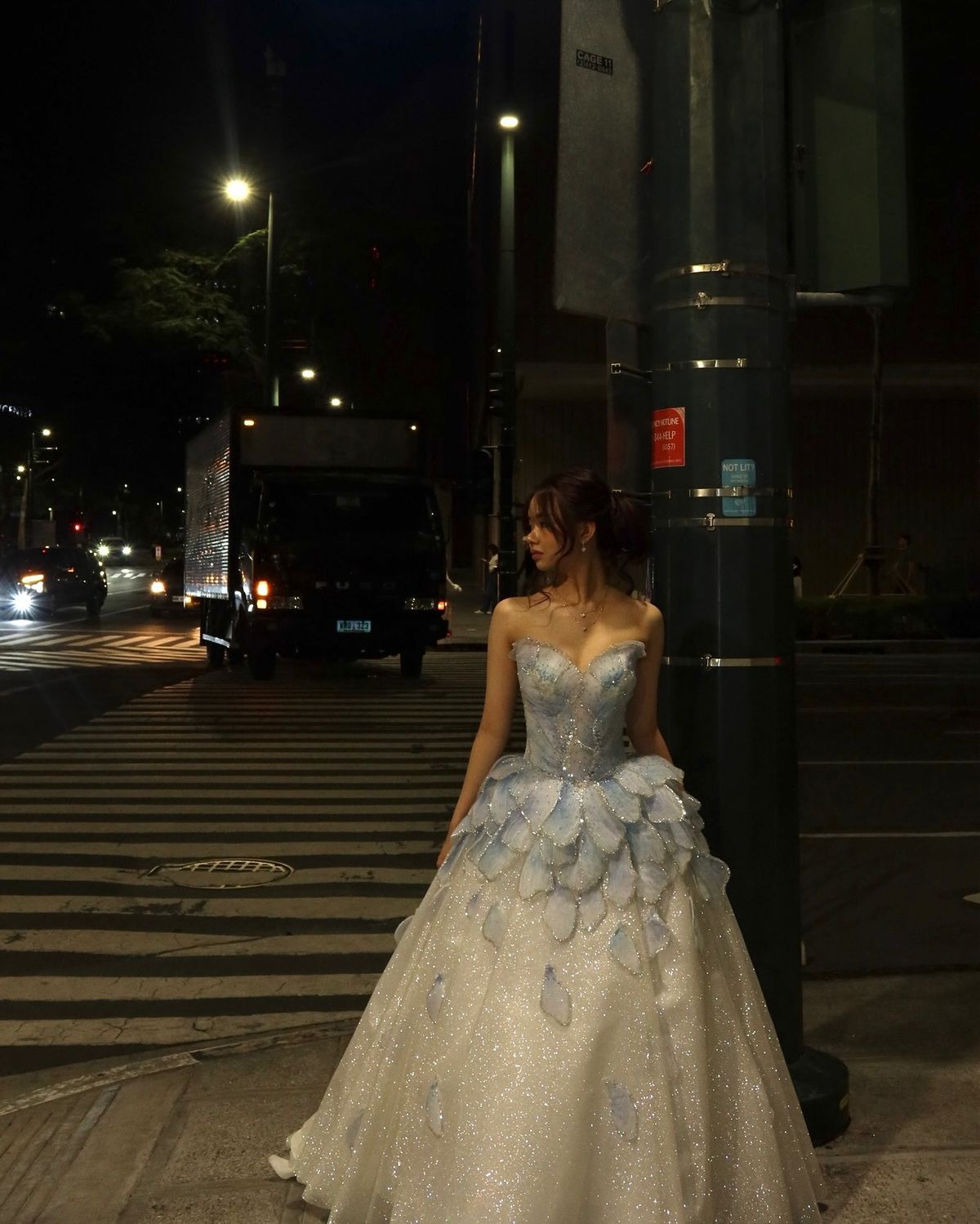 Sweety Blue Ball Gown Sweetheart Neck Layered Beaded Sequin Tulle Long Prom Dress SH4775