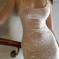 Elegant Mermaid Sequin Prom Dress Long Brithday Evening Dress SH1215