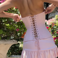 Sweety Pink Sheath Strapless Corset Satin Cocktail Dress Homecoming Dress SH6133