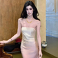 Elegant Mermaid Strapless Grape Purple Ombre Satin Prom Dress Outfits SH4372