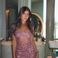 Sexy Pink Sheath Strapless Sequin Short Outfit Homecoming Dress Cocktail Dress SH3515