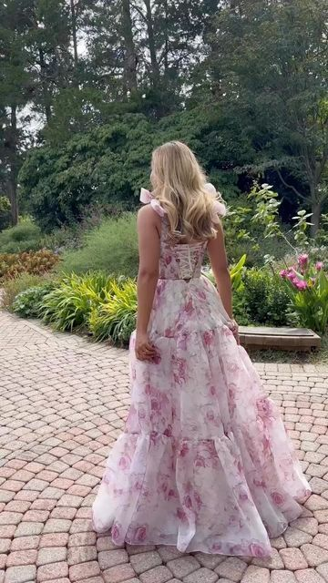 Cute Chiffon Floral Print Prom Dress Senior Evening Gown SH1007 Cute Chiffon Floral Print Prom Dress Senior Evening Gown SH1007