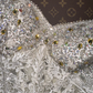 Classy A Line Sweetheart Neck Pearl Beaded Lace Tulle Satin Prom Dress Evening Dress SH3103