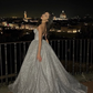 Pretty A Line Sweetheart Neck Corset Silver Sequin Prom Dress Evening Dress SH6329