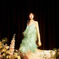 Shiny Bright Green Sequin A Line Spaghetti Strap Short Homecoming Dress Cocktail Dress SH3577