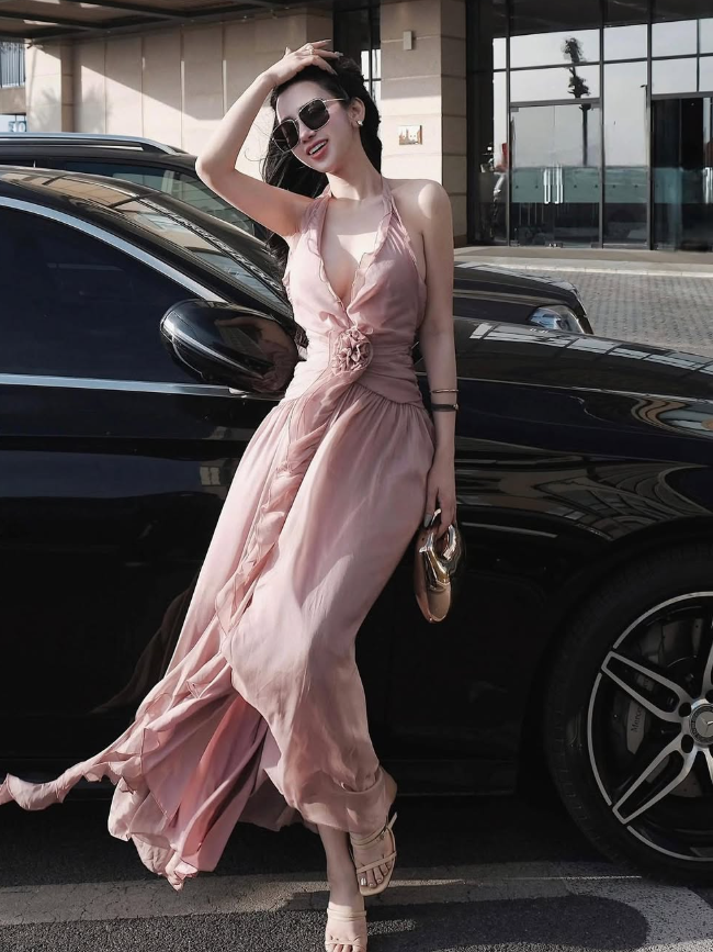 Simple White A Line V Neck Chiffon Open Back Long Prom Dress Date Dress SH4677