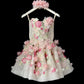 Pink Flower A Line Sweetheart Neck Sequin Tulle Mini Homecoming Dress Cocktail Dress SH3699