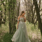 2025 New A Line Off the Shoulder Appliques Tulle Long Prom Dress Evening Dress SH2228