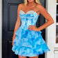 Cute A Line Sweetheart Pink Short Homecoming Dress with Beading SH7950