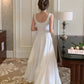 White Elegant Irregular Hem Long Prom Dress  SH761