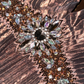 Unique A Line Halter Rhinestone Brown Satin Short Homecoming Dress Cocktail Dress SH3162